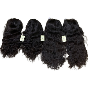 วิกผมแท้เวียดนามแบบไม่ต้องใช้กาว ลอนธรรมชาติ พร้อมเชือกผูก HD Lace Closure สีดำธรรมชาติแบบสวิส - Product Image 1