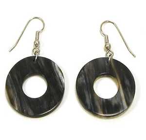 Pendientes de Cuerno de Búfalo Natural para Mujer, Ecológicos, Hechos a Mano, Modernos, Ligeros, Elegantes, Joyería de Boda, Forma Natural, Uttar Pradesh - Product Image 1