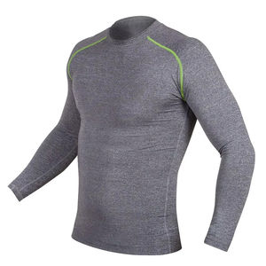 Ropa Deportiva Transpirable de Manga Larga Unisex para MMA, Rashguard, Color Personalizado, Talla Grande para Adultos, Spandex/Poliéster, Impresión Digital, Venta al Por Mayor - Product Image 3