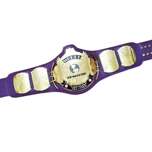 Ceinture de championnat de lutte mondiale personnalisée de couleur violette, qualité supérieure, détails dorés, design unique, ceintures de collection - Product Image 5