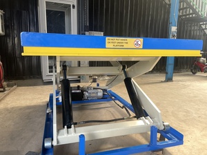 Mesa elevadora de tijera hidráulica eléctrica de servicio pesado de 1 tonelada Garantía de 1 año Nuevo motor apilador eléctrico peatonal para mecánicos - Product Image 2