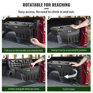 Juego de Cajas de Herramientas para Almacenamiento en la Caja de la Camioneta Chevrolet Silverado 1500 2019-2020, para el Lado Izquierdo y Derecho - Product Image 4