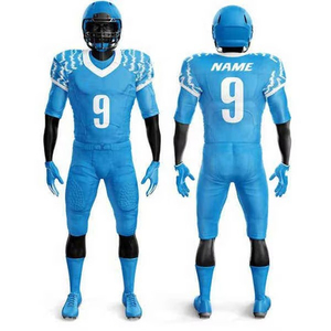 American Football Uniform Set White Green V-Neck Short Sleeve Moisture Wicking Men's Athletic Wear Number 22 - Product Image 4