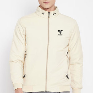 Blouson Bomber Basique d'Hiver pour Homme – Tissu Lisse Nylon/Polyester sur le Devant, Léger, Confortable, Coupe Simple, Chaud et Léger - Product Image 1