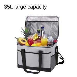 Professional 35 Liter Capacity Cooler <b>Bag</b> with Reinforced Handles and Dual Zippers for Beach Outdoor Events - Product Image 2