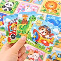 Vente en gros de puzzles en papier pour enfants, personnalisés, mignons, avec des animaux de dessin animé, petits puzzles pour les enfants d'école primaire, les tout-petits, l'éducation précoce