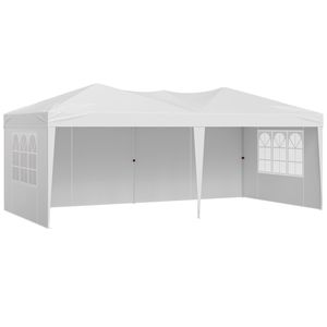 Carpa Instantánea Plegable de 10 x 20 Pies, Gazebo Portátil con 3 Paredes Laterales, 2 Ventanas Ventiladas, Altura Ajustable, 100% Impermeable, Carpa para Exteriores - Product Image 1