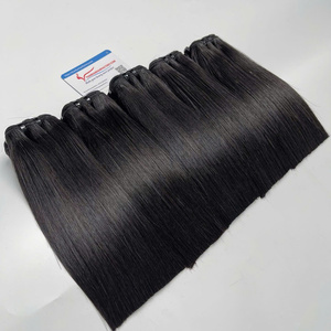 Precio de superventa, paquete de pelo crudo negro, paquete de cabello humano recto de hueso, extensiones de cabello de trama, sin enredos, sin caída, supersuave y sedoso - Product Image 6