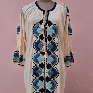 Estilo bohemio antiguo, bordado floral Suzani hecho a mano, estilo hippie, gitano, tribal, sexy, lavable, transpirable, para mujer, ideal para el verano. - Product Image 5