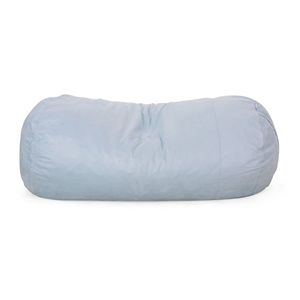 Aruba 8 Foot Seafoam Microfiber Cilíndrico Bean Bag Sofá - Product Image 1