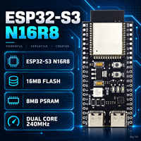 Carte de développement ESP32-S3-DevKitC-1 ESP32-S3-WROOM-1-N16R8 N8R2 N8R8 avec 16 Mo de Flash, 8 Mo de PSRAM, USB Type C OTG, WiFi, BT, module IoT