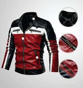 Chaqueta de Motociclista de Piel de Oveja Auténtica para Hombre, Estilo Vintage, Color Marrón Desgastado, Prendas de Cuero para Motociclistas, Alta Calidad, Precio al por Mayor - Product Image 2