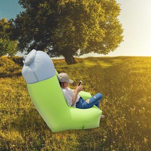 Portable <b>Inflatable</b> Lounger Air <b>Sofa</b> Chair with Organizing Bag Waterproof and Anti-Leaking for Backyard Lakeside Beach Travel - Product Image 6