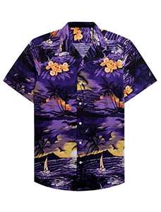 Chemise moderne pour homme à manches courtes, imprimé tropical, décontractée, boutonnée, pour la plage, estivale, aux couleurs vives et florales - Product Image 5