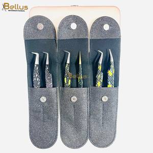 Pinzas Curvas para Pestañas de Acero Inoxidable de Grado Quirúrgico de Alta Calidad Directo de Fábrica, Herramienta de Precisión para Pestañas con Punta Puntiaguda - Product Image 6