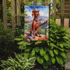 Redbone Coonhound Cowboy Bienvenue Jardin Drapeau Multicolore Boîte Aux Lettres Décorative Cour Bannière Patio Illustration pour Parterres De Fleurs Petite Taille - Product Image 2