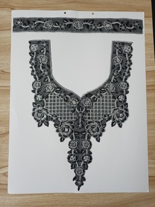 Ladies Elegant Embroidered <b>Sew</b>-<b>On</b> <b>Patches</b> Floral Handmade Stitch Design Lightweight Organza - Product Image 4