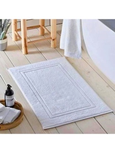 Tapis de bain en coton 100% à séchage rapide, design personnalisé en relief, respectueux de l'environnement, pour hôtel, spa et resort - Product Image 2