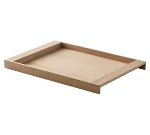 Bandeja de Desayuno de Madera de Acacia con Asas, Grabado Personalizado, de Una Sola Capa, Reutilizable y Portátil para Servir Comida, Bandeja para Sala de Estar - Product Image 4