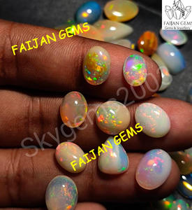 Opale éthiopienne Welo Fire Oily naturelle de qualité supérieure AAA 100 %, cabochon brut, pierre précieuse, taille personnalisable, FAIJAN GEMS Troisième - Product Image 5