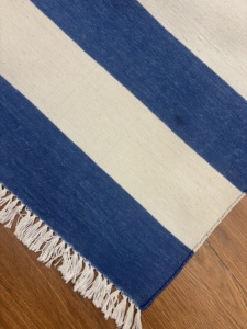 Reversible Handmade Cotton Dhurrie <b>Floor</b> Mat Stylish Woven Rug for Living Room Dining Room and Bedroom - Product Image 3