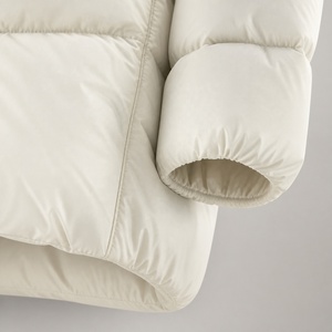 Manteau long matelassé pour femme avec capuche, en duvet et rembourrage polyester, chaud, pour l'hiver - Product Image 2
