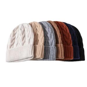 Women's Winter Korean Style Fleece-Lined <b>Hat</b> <b>Warm</b> and Stylish with Simple Face Design Hand Knitted <b>Hats</b> - Product Image 2