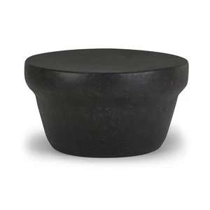 Table basse extensible décorative moderne noire avec revêtement métallique pour la décoration de salon - Product Image 1