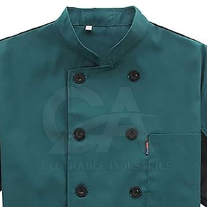 Chaqueta de Chef Profesional para Cocina, Uniforme Unisex Personalizado de Manga Corta para Servicios de Catering, a la Moda - Product Image 5