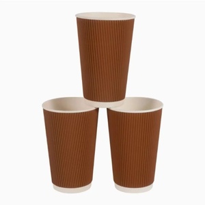 แก้วกาแฟกระดาษสีน้ำตาลขนาด 6 ออนซ์ แบบใช้แล้วทิ้ง สำหรับเครื่องดื่มร้อน ขายส่งสำหรับธุรกิจอาหารและเครื่องดื่ม - Product Image 1