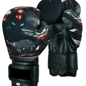 Gym Training Boxing Gloves with Impact Resistant Foam Padding Genuine Leather Finish and Secure Wrist <b>Strap</b> - Product Image 4