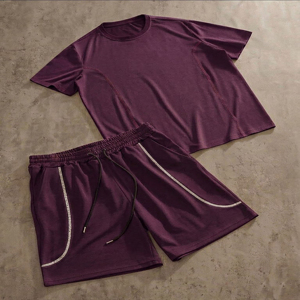 CLOVIX SPORTS Conjunto de Camiseta y Pantalones Cortos Deportivos de Verano para Hombre con Logotipo Personalizado, Ropa Deportiva Urbana - Product Image 6