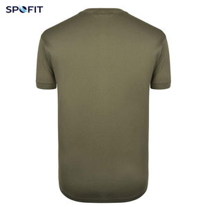 2026 New Olive <b>Green</b> Raglan Sleeve Quick Dry Sport <b>T</b>-<b>Shirt</b> Regular Fit Solid Color O-Neck Knitted Polyester <b>Shirt</b> - Product Image 2
