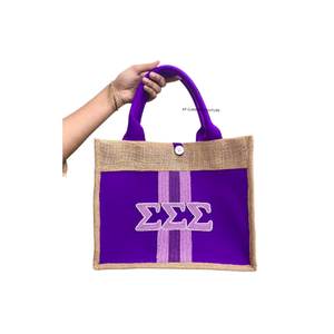 Sac fourre-tout en jute personnalisé avec perles, fait main, brodé de perles de rocaille, style universitaire, sac fourre-tout cadeau, logo personnalisé, sac fourre-tout personnalisé avec perles - Product Image 2