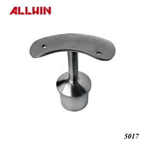 Adjustable Modern Style Stainless Steel <b>Corner</b> Saddle Handrail <b>Bracket</b> Changeable Round Design Stainless Steel Handrail Fitting - Product Image 6