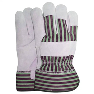 Gants de travail en cuir de vachette pleine fleur antistatiques à haute performance avec manchette de sécurité réfléchissante EN420 pour la protection des mains industrielles - Product Image 2