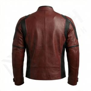 Veste de moto en cuir véritable pour homme de qualité supérieure, nouvelle arrivée, vestes de moto d'hiver, protections amovibles, personnalisables - Product Image 2
