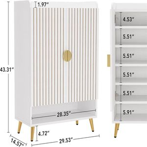 Mobiletto portaoggetti a 7 ripiani per soggiorno, ingresso, corridoio o organizzazione scarpe - Scarpiera versatile - Product Image 5