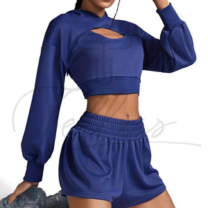 Sudadera Corta para Mujer al por Mayor con Logotipo Personalizado, Sudadera Corta de Manga Larga, Sudadera Corta Personalizada para Mujer, Sudadera Corta Tipo Pullover para Mujer - Product Image 5