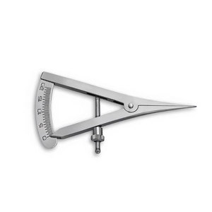 Ensemble de 2 calibres Castroviejo, droit et coudé, 3,5 pouces (0-20 mm), échelle de mesure de précision, acier inoxydable, dentaire et chirurgical - Product Image 3