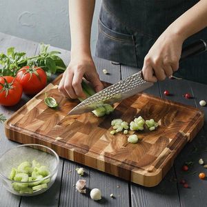 Handcrafted Wooden Rectangle Chopping Board-1.3cm Thick Resin <b>Knife</b> Handle Easy to Clean Non-Toxic & Dishwasher <b>Safe</b> - Product Image 5