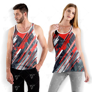 New Arrival Custom <b>Men</b> Tank Top Plus Size Sporty Gym <b>Singlet</b> Breathable Lightweight Quick Dry Sleeveless - Product Image 1
