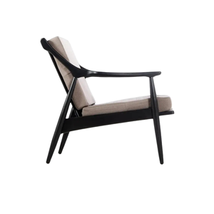 Sillón Moderno de Madera con Asiento y Respaldo Acolchados para Sala de Estar, Muebles para Comodidad y Relajación - Product Image 3