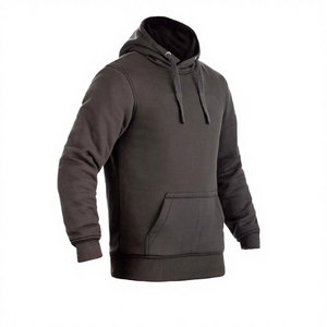 Men's Solid Color Hooded Fleece Sweatshirt Regular Fit Casual Hoodie With Front Pocket Autumn Wear - Product Image 3