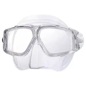 problue MS-288 Ultra-Low profile free diving mask low volume mask and snorkel