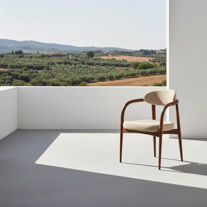 เก้าอี้รับประทานอาหารกลางแจ้ง Liora เฟอร์นิเจอร์ไม้สักอินโดนีเซียทันสมัยสำหรับใช้งานกลางแจ้ง คุณภาพส่งออกสำหรับผู้ซื้อทั่วโลก - Product Image 1