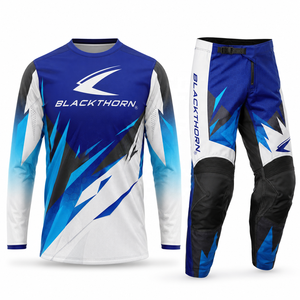 Conjunto de Jersey y Pantalones de Motocross para Hombre, Manga Larga, Impresión por Sublimación, Secado Rápido, Equipación de Carreras de Motociclismo - Product Image 4