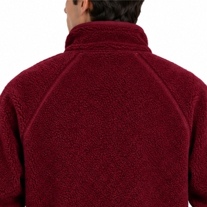 <b>Men</b> <b>Fleece</b> <b>Sherpa</b> <b>Jacket</b> High Neck Warm Casual Winter Layer Comfortable Regular Fit Warm <b>Fleece</b> Layer Clean Stitching Finish Fit - Product Image 5