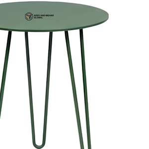 Modern Green Iron Metal <b>Stool</b> with Hairpin Legs Round Top Minimalist Side <b>Stool</b> Industrial Accent Seating for Home Café Restaura - Product Image 6