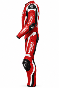 Combinaison de course moto pour homme Guruna Z, polyester/coton 220g, impression numérique, équipement de protection deux pièces, manches longues, coupe-vent, tout-terrain - Product Image 4